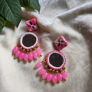 sabyasachi inspired leopard print earrings