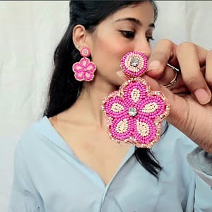 sabyasachi inspired leopard print earrings