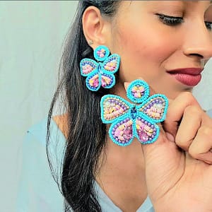 sabyasachi inspired leopard print earrings