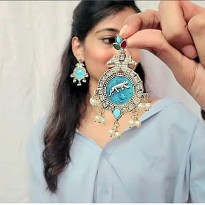 sabyasachi inspired leopard print earrings