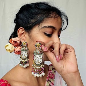 Multicolor Statement Drop Earrings for Women