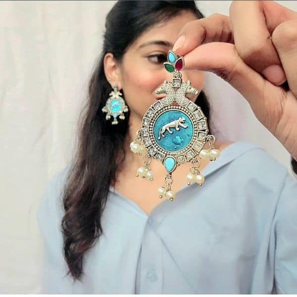 sabyasachi inspired leopard print earrings sabyasachi inspired leopard print earrings