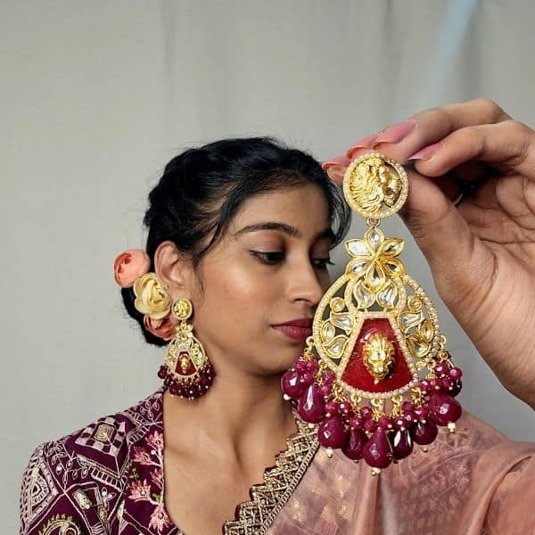 gold plated chandbalis earrings gold plated chandbalis earrings
