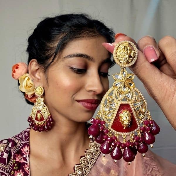 gold plated chandbalis earrings gold plated chandbalis earrings