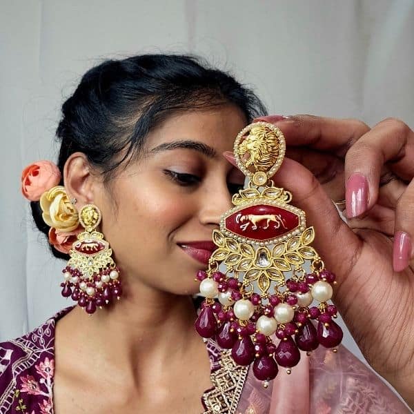 gold plated chandbalis earrings gold plated chandbalis earrings