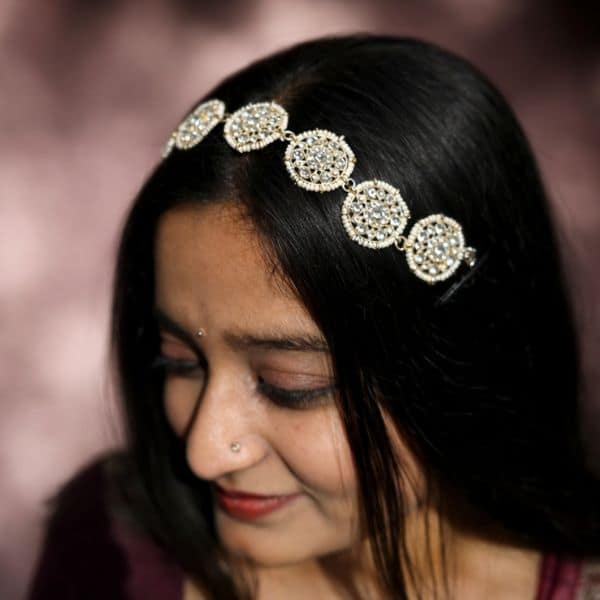 white floral shish patti ha 05